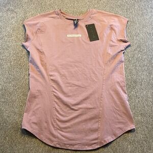 ALPHALETE Women's Medium Mauve Fitted Athletic Training Top Shirt NWT‎